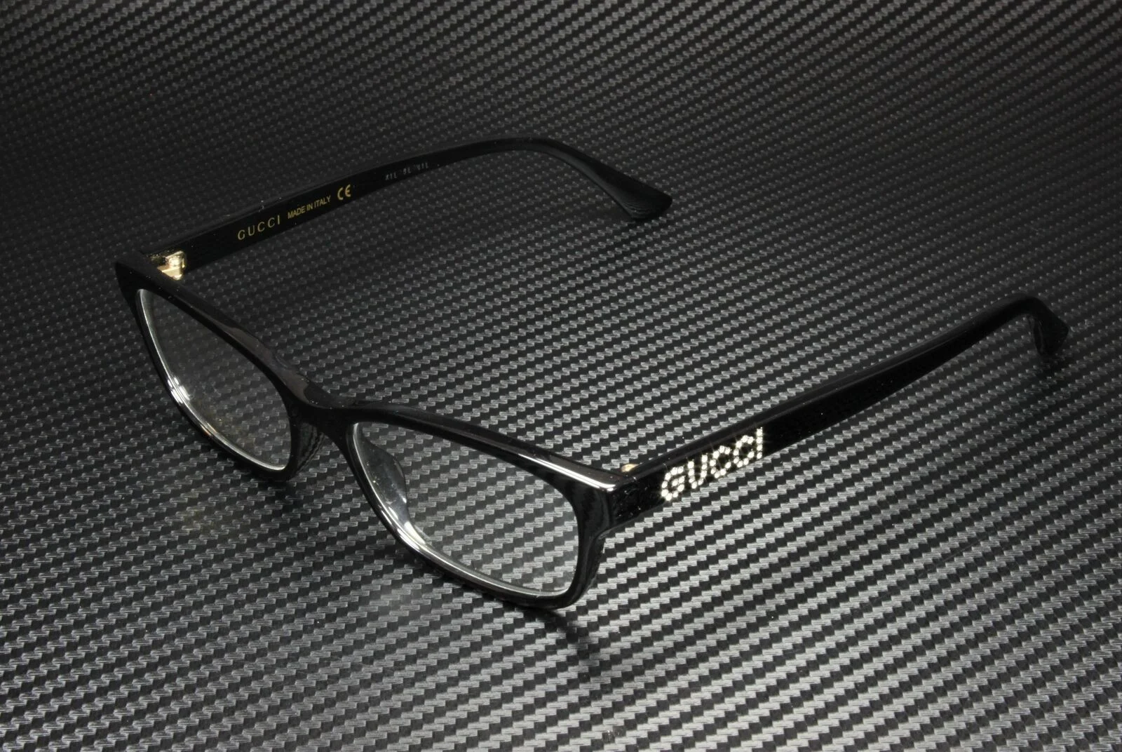 GUCCI GG0730O 005 Black Demo Lens Women